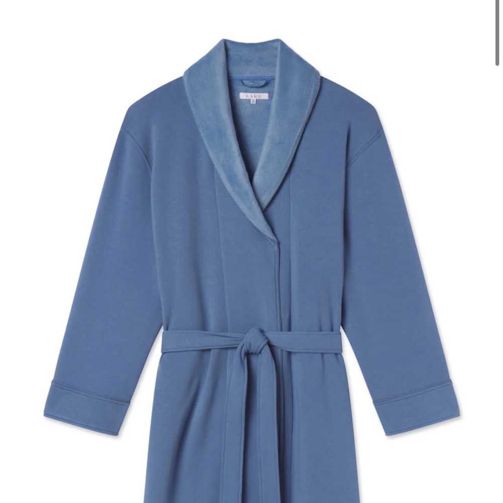 Lake Pajamas Men’s Cozy Robe in Mystic Blue XXL